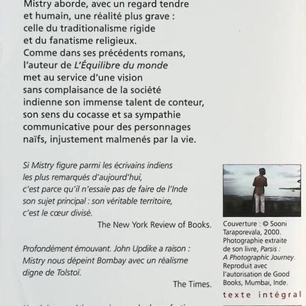 Une simple affaire de famille - Rohinton Mistry - Livre
