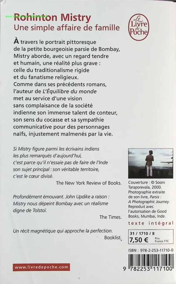 A Simple Family Affair - Rohinton Mistry - Book