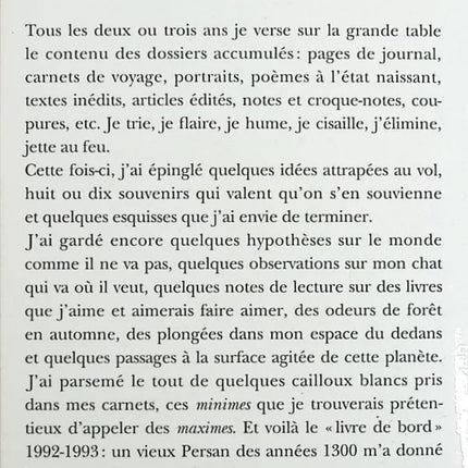 Les rencontres des jours - 1992-1993 - Claude Roy - livre