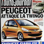 Peugeot attacks the Twingo - L'auto journal - n° 508 - 1999 - magazine review - car