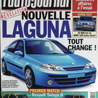 Nouvelle Renault Laguna - L'auto journal - n° 496 - 1998 - revue magazine - voiture