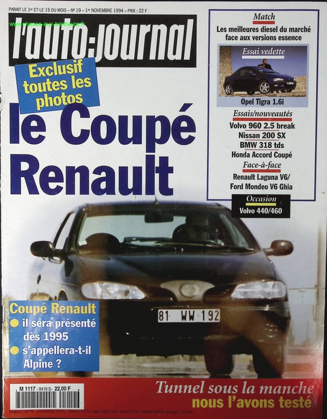 The Renault Coupé - L'auto journal - No. 19 - 1994 - magazine review - car
