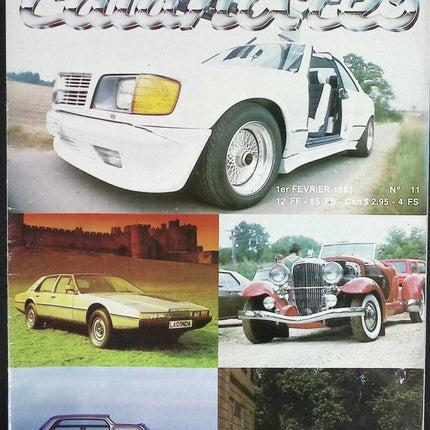 Calandres - n° 11 - 1983 - revue magazine - voiture