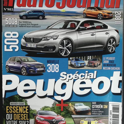 Spécial Peugeot 508 - L'auto journal - n° 985 - 2017 - revue magazine - voiture