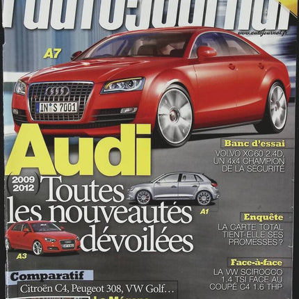 Audi A7 - L'auto journal - n° 764 - 2008 - revue magazine - voiture