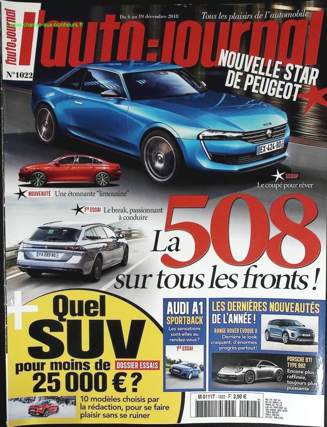 Peugeot 508 - L'auto journal - Nr. 1022 - 2018 - Zeitschriftenbericht - Auto