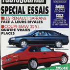 Spezielle Tests des Renault Safrane BMW 325 i - L'auto journal - Nr. 5 - 1992 - Zeitschriftenbericht - Auto