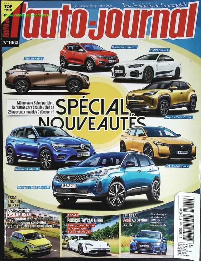 Spécial nouveautés - L'auto journal - n° 1065 - 2020 - revue magazine - voiture