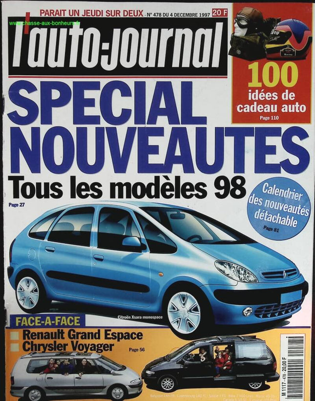 Alle neuen Modelle 1998 - L'auto journal - Nr. 478 - 1997 - Zeitschriftenbericht - Auto