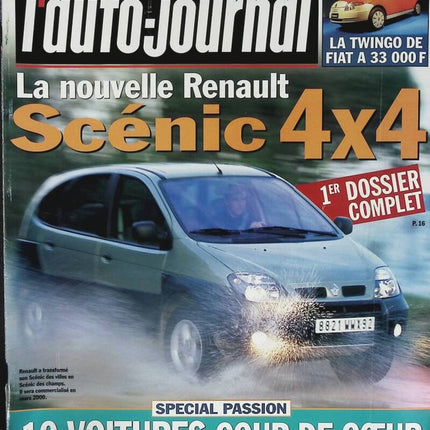 Renault Scénic 4 X 4 - L'auto journal - n° 531 - 1999 - magazine review - car