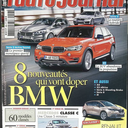 8 new BMW models - L'auto journal - n° 903 - 2014 - magazine review - car