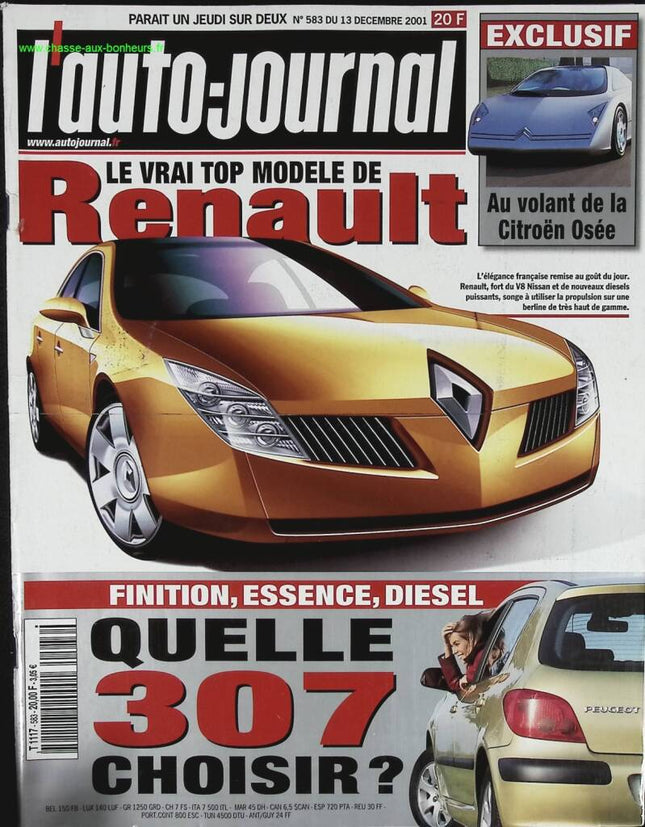 Das wahre Topmodell von Renault - L'auto journal - Nr. 583 - 2001 - Zeitschriftenbericht - Auto