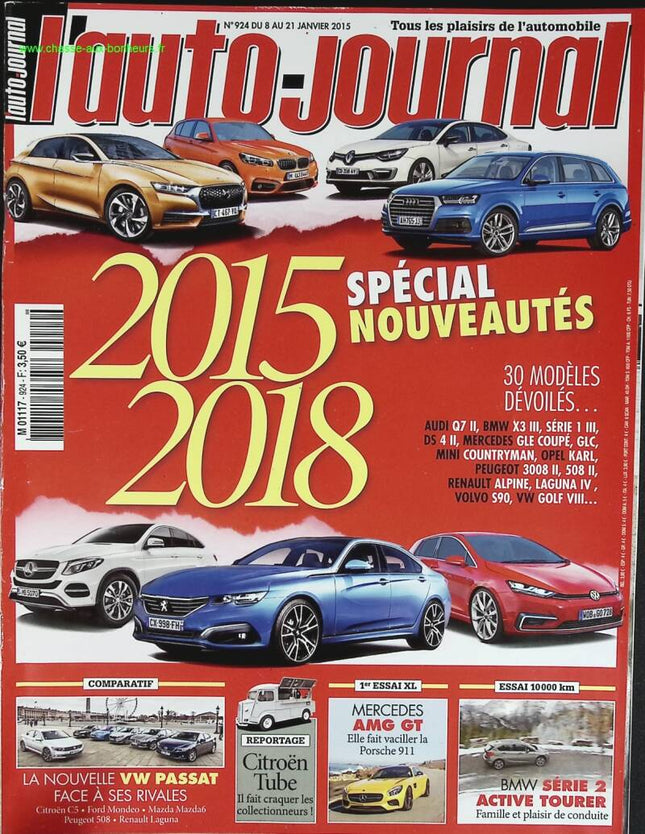 Spécial nouveautés - L'auto journal - n° 924 - 2015 - revue magazine - voiture