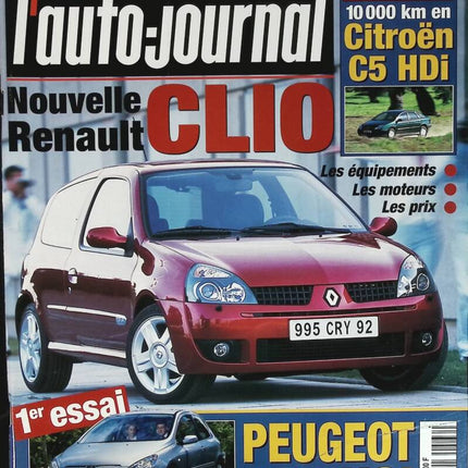 Renault Clio - L'auto journal - n° 566 - 2001 - magazine review - car