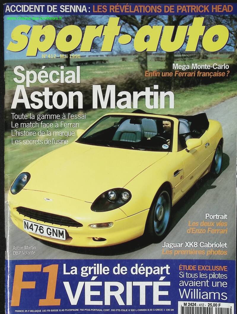 Aston Martin - Sport auto - n° 412 - 1996 - magazine review - car