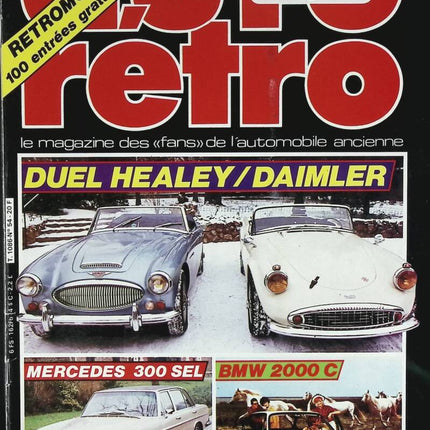 Healey Daimler Mercedes 300 SEL BMW 2000 C - Retro Auto und Motorrad - Nr. 54 - 1985 - Zeitschriftenbericht - Auto