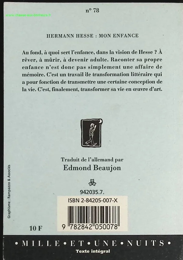 My Childhood - Hermann Hesse - Book