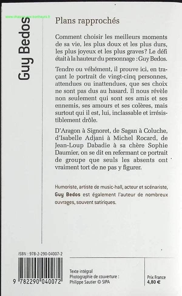 Close-ups - Guy Bedos - book