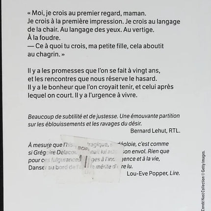 Danser au bord de l'abîme - Grégoire Delacourt - livre