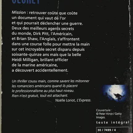 L'Incroyable secret - Clive Cussler - livre