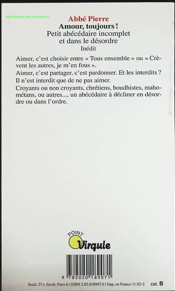 Love, always! - Abbé Pierre - book