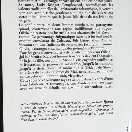 Shiva's Trident - Ryman Rebecca - book