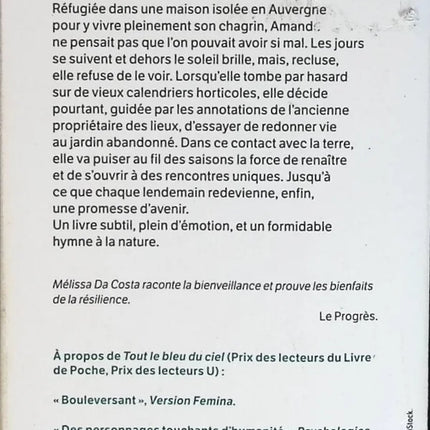 Les Lendemains – Mélissa Da Costa – roman contemporain émotion deuil reconstruction drame familial d’occasion - livre