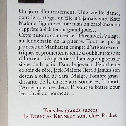 La poursuite du bonheur – Douglas Kennedy, roman contemporain émouvant et captivant - livre
