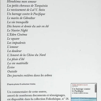 A Dam Against the Pacific - Marguerite Duras - 2001 - book