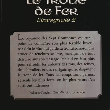 Le trône de fer - L'intégrale 2 - George R. R. Martin - livre