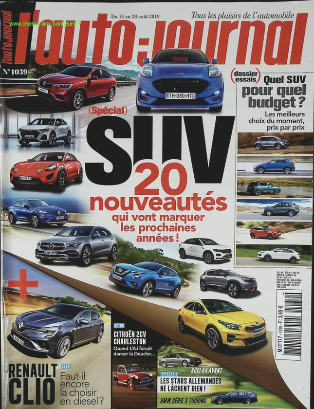 SUV 20 nouveautés - L'auto journal - n° 1039 - 2019 - revue magazine - voiture