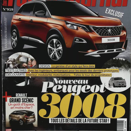 New Peugeot 3008 - L'auto journal - n° 959 - 2016 - magazine review - car