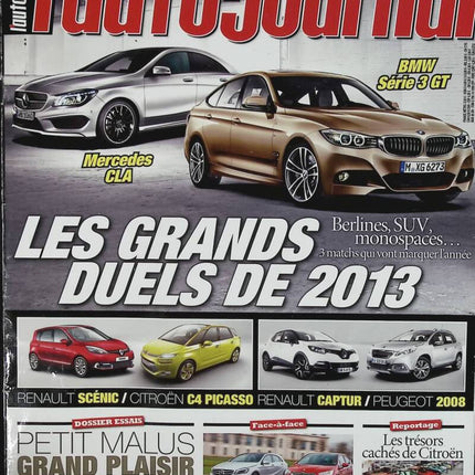 The big duels of 2013 - L'auto journal - n° 875 - 2013 - magazine review - car