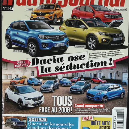 Dacia ose la séduction - L'auto journal - n° 1052 - 2020 - revue magazine - voiture