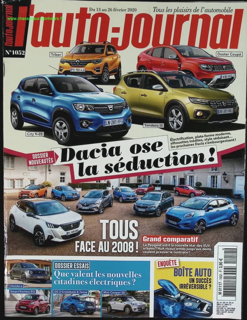 Dacia ose la séduction - L'auto journal - n° 1052 - 2020 - revue magazine - voiture