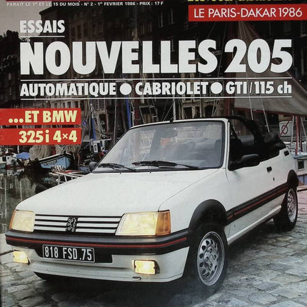 News 205 - L'auto journal - n° 2 - 1986 - Zeitschriftenrezension - Auto