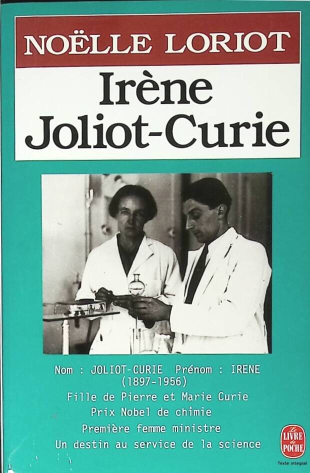 Irène Joliot-Curie - Noëlle Loriot - 1992 - book