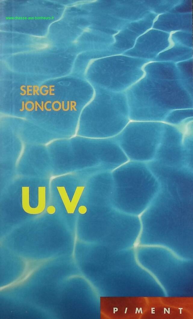 UV - Serge Joncour - book