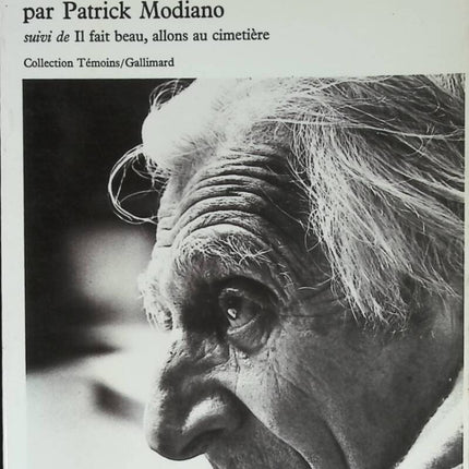 Interrogation by Patrick Modiano - The Weather Is Nice, Let's Go to the Cemetery - Emmanuel Berl - 1976 - book