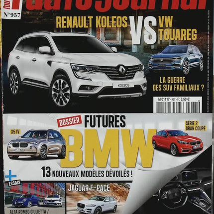 Renault Koleos - L'auto journal - n° 957 - 2016 - magazine review - car