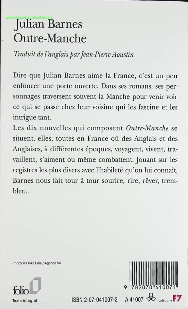 Across the Channel - Julian Barnes - book