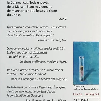L’Évangile de Jimmy – Didier van Cauwelaert – roman contemporain mystique et satire religieuse occasion - livre