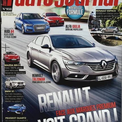 Renault thinks big - L'auto journal - n° 938 - 2015 - magazine review - car