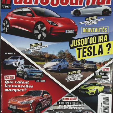 TESLA - L'auto journal - n° 1097 - 2021 - revue magazine - voiture