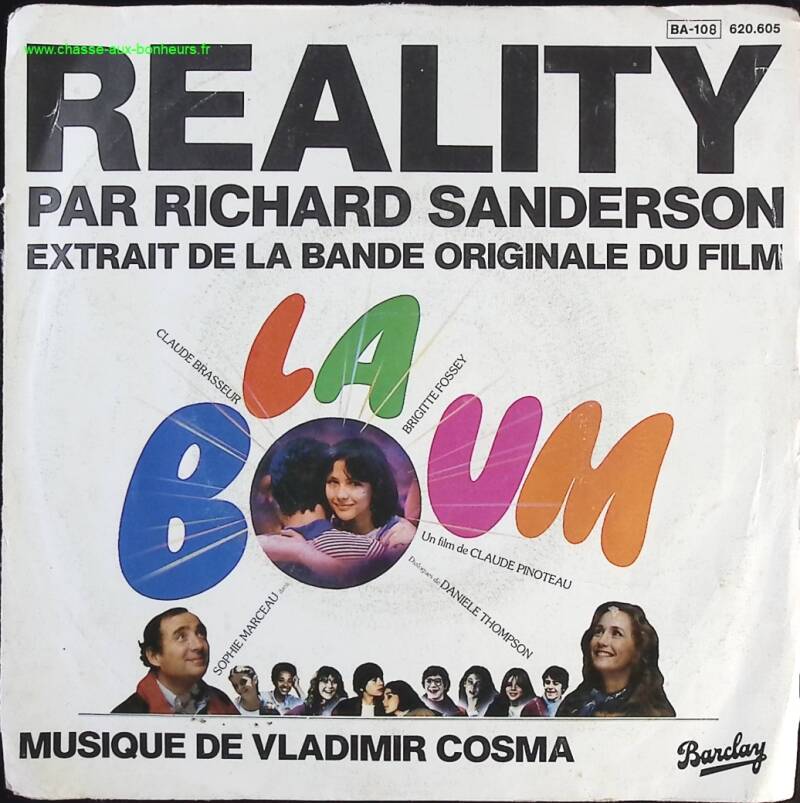 La Boum - Reality Richard Sanderson - 45 rpm vinyl record