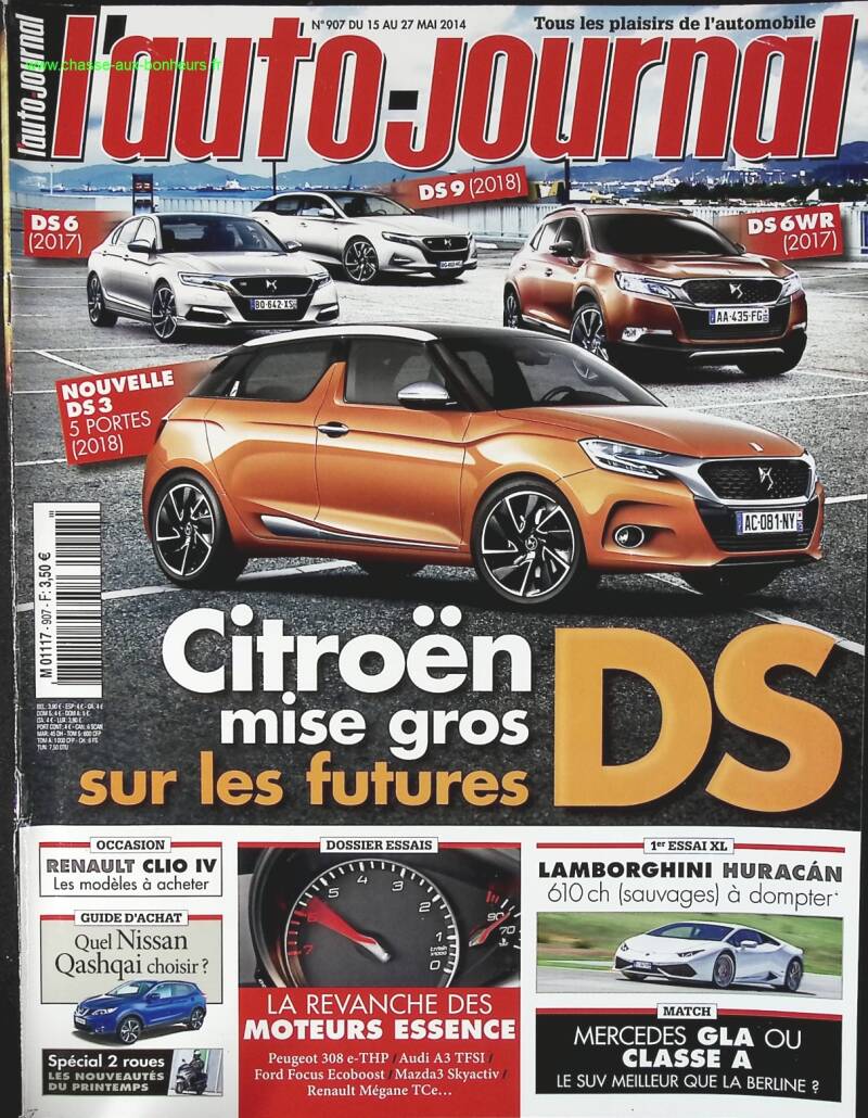 Citroën DS - L'auto journal - n° 907 - 2014 - revue magazine - voiture