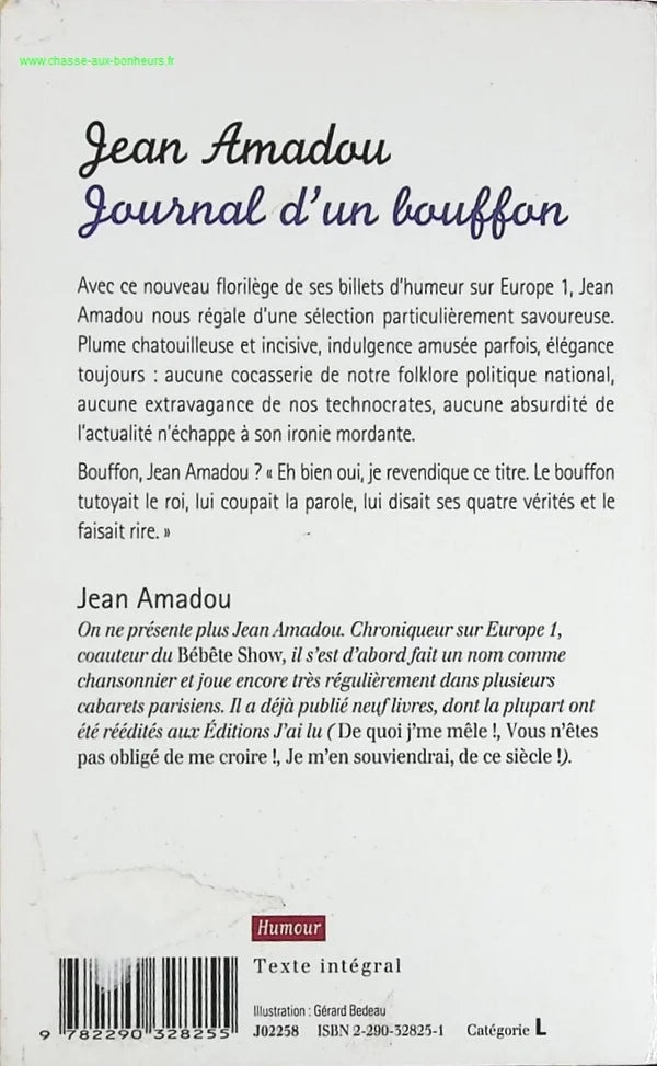 Diary of a Jester - Jean Amadou - book