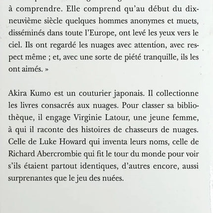 La théorie des nuages - Stéphane Audeguy - livre