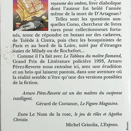 Club Dumas - Arturo Pérez-Reverte - book