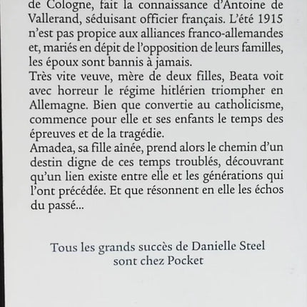 Les Échos Du Passé - Danielle Steel - livre